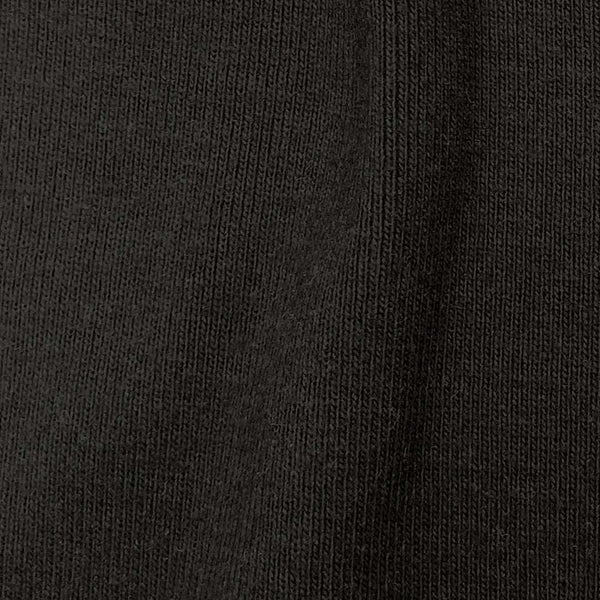 Deep Gray Tubular 2x2 Rib Knit Fabric