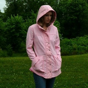 Pink Twill Kelly Anorak Jacket