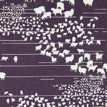 Crepe-Sheep Print