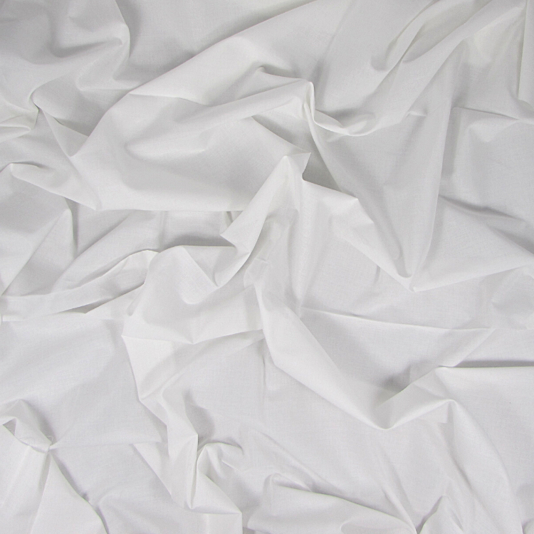 Woven 180TC Plain Cambric, White