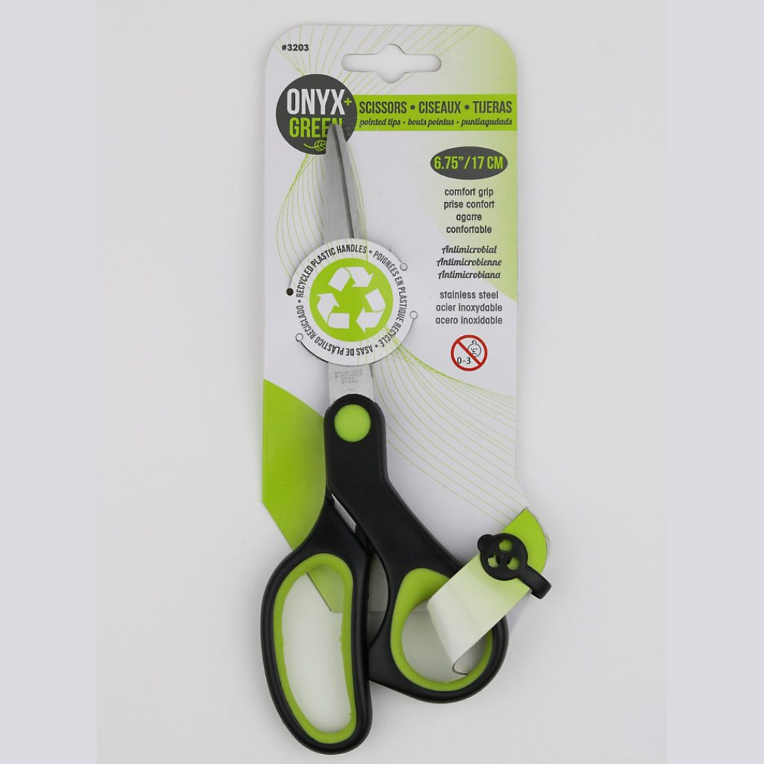 Corn Plastic Black/Green Scissors