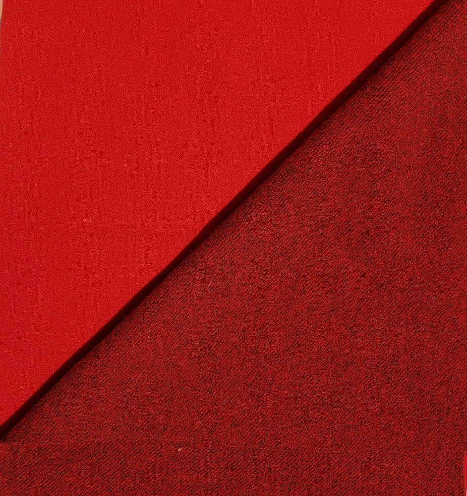 Wool -58"- Blanket-Red/Black