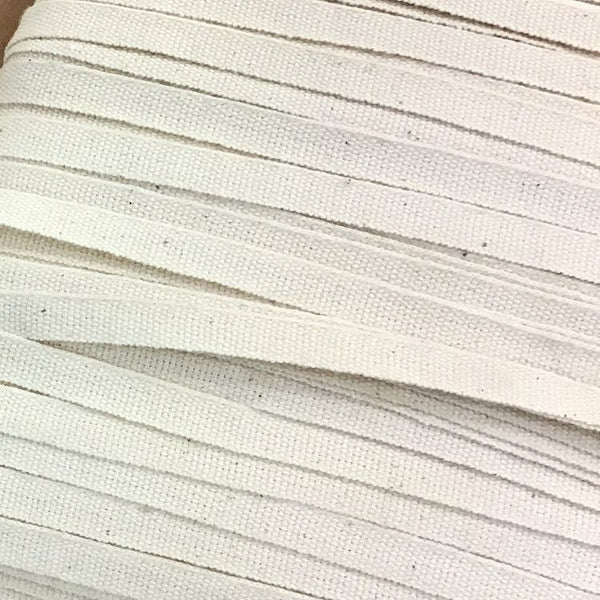 MEEDEE Natural Cotton Ribbon Stripes Fabric Ribbon 1-1