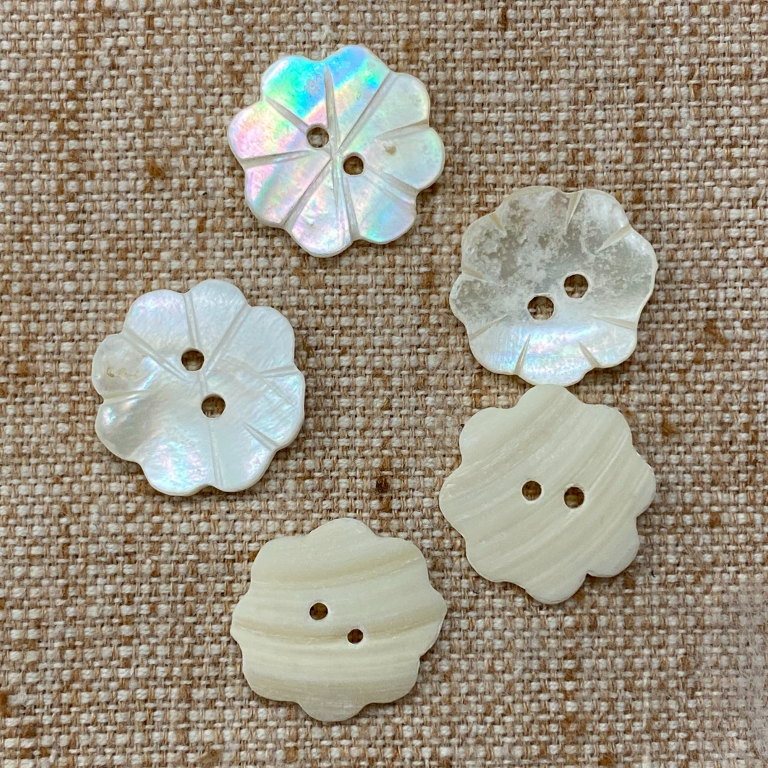 Flower Shell Buttons