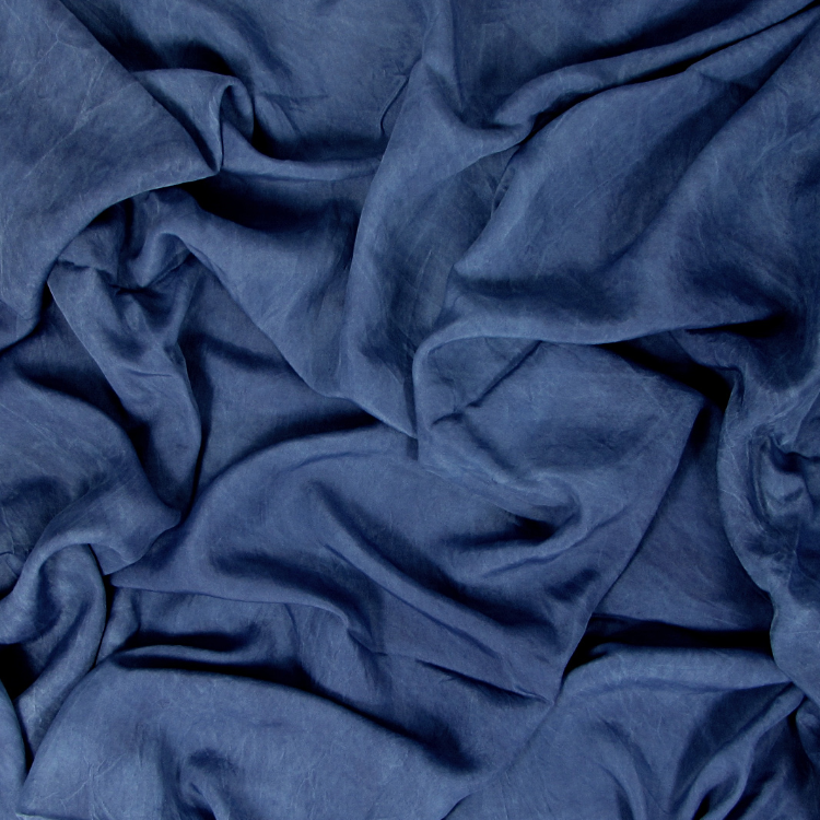 Naturally Dyed Silk-44"-Dark Indigo