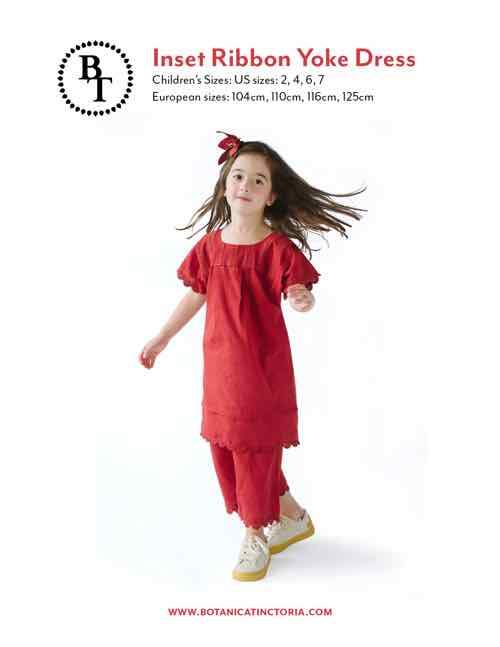 Inset Ribbon Yoke Dress Pattern