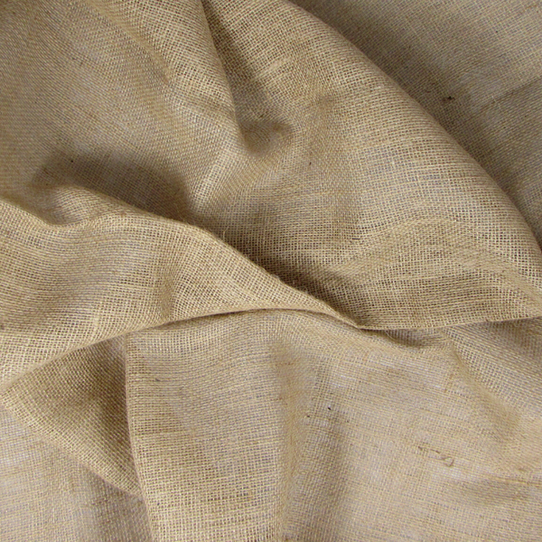 Jute Fabric by the Yard, Natural Sackcloth, Organic Jute Sheet