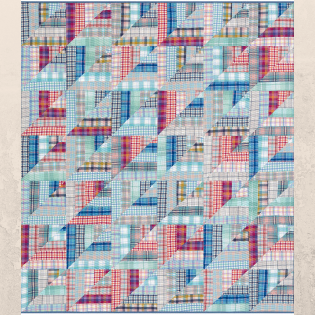 Free-Lucky Log Cabin Quilt Pattern