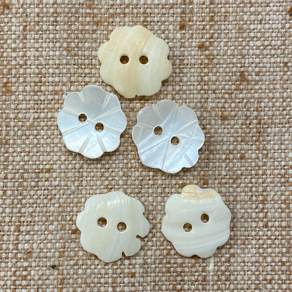 Flower-shaped buttons