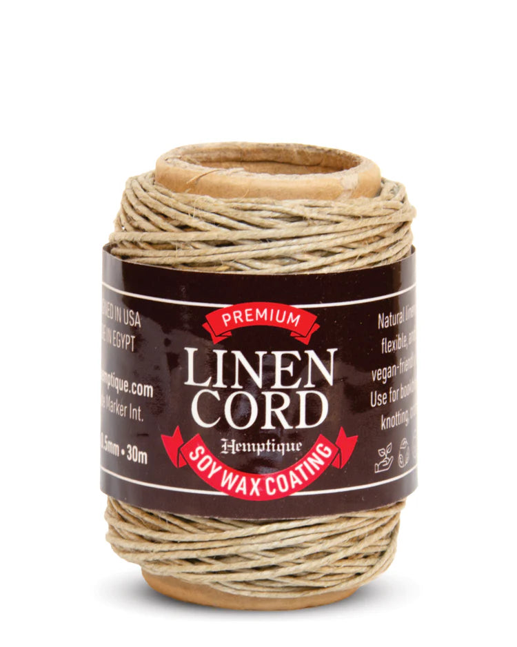 100% Linen Cord With Soy Wax