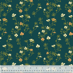 100% Organic Cotton 44-45"- In the Garden