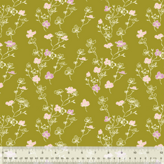 100% Organic Cotton 44-45"- In the Garden