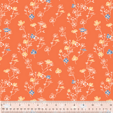 100% Organic Cotton 44-45"- In the Garden