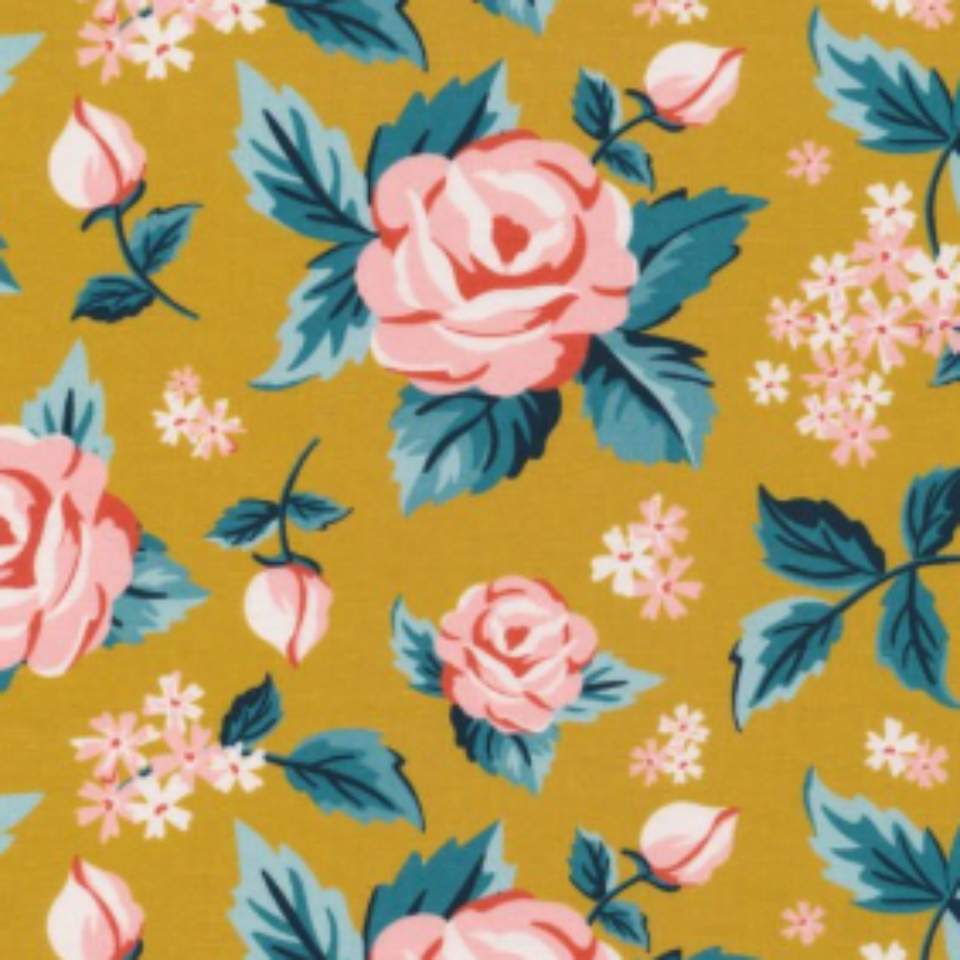 Flower Garden Collection - 100% Organic Cotton 44-45"