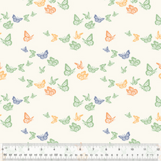 100% Organic Cotton 44-45"- In the Garden
