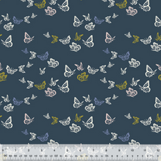 100% Organic Cotton 44-45"- In the Garden