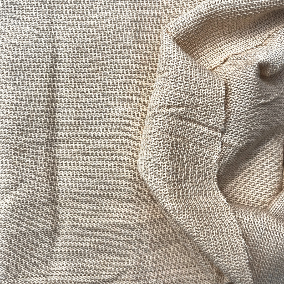Jacquard woven organic cotton