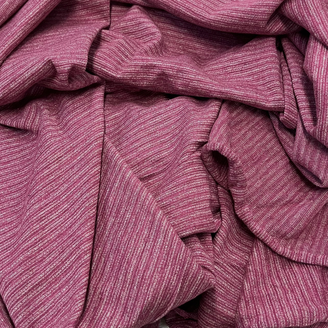 Hemp Cotton Jersey Knit / Plum / Garment Fabric