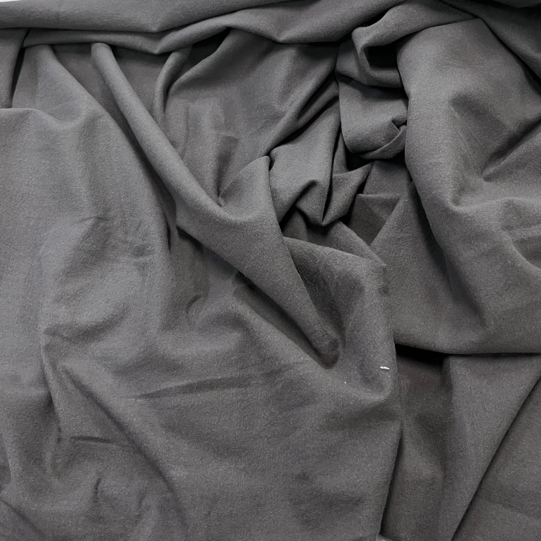 Brushed Stretch Jersey-62"-Charcoal