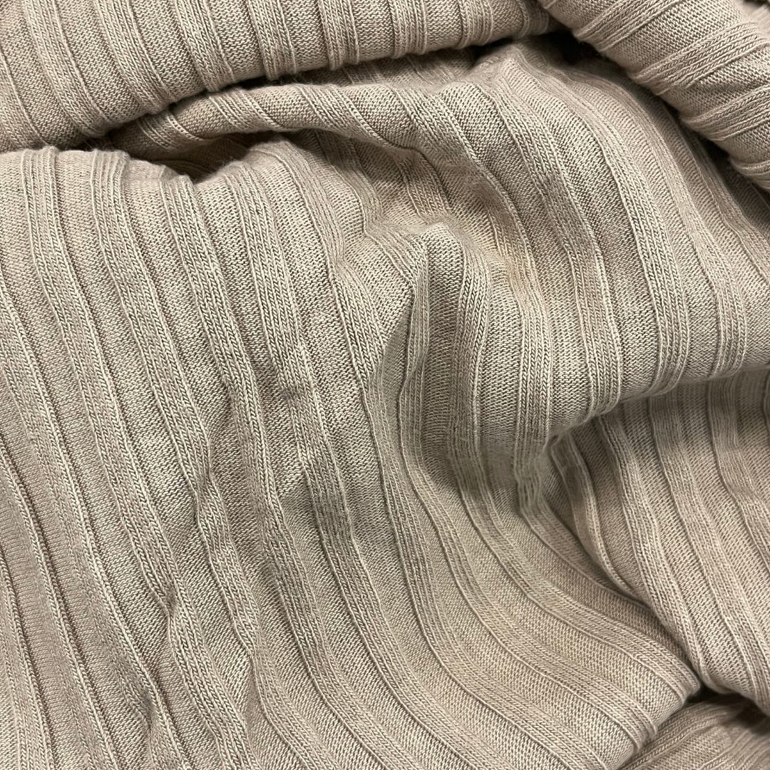 Organic Cotton Jersey Knit - Taupe