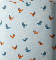100% Organic Cotton 44"-45" - Snow Friends