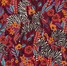 44"- 45" - 100% Organic Cotton - Zebras Collection