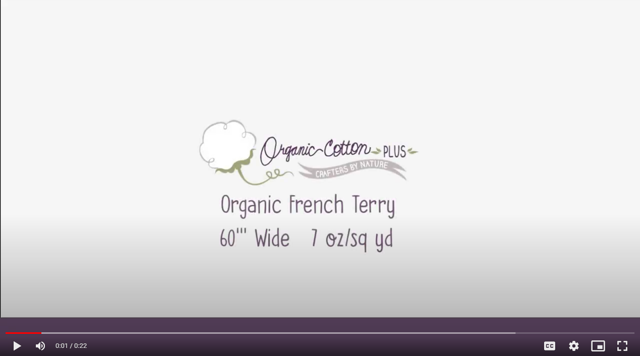 Organic Cotton French Terry - Natural Color