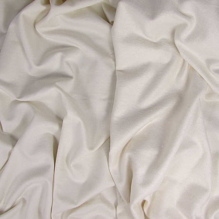 Organic plush - off-white (GOTS), organic teddy plush, fabric
