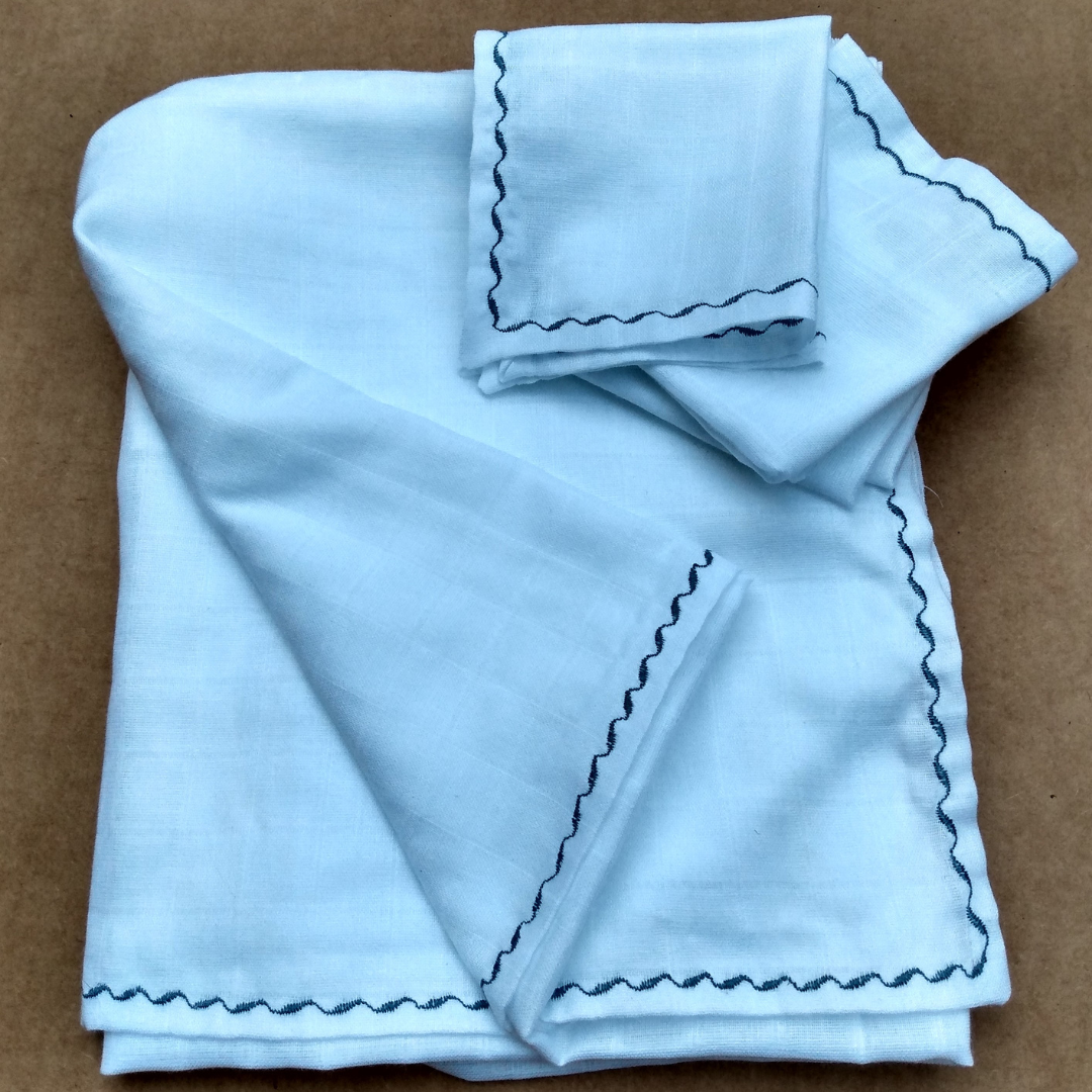 Swaddle Blanket/Baby Wipes Kit - Double Gauze