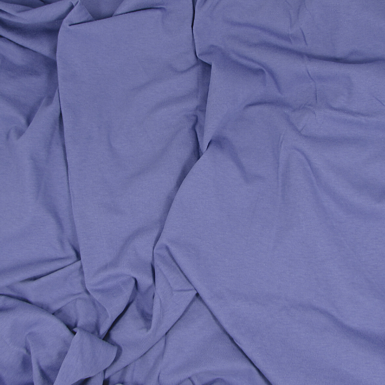 Hemp Cotton Jersey Knit / Plum / Garment Fabric