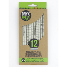 Recycled Newspaper Colored Pencils