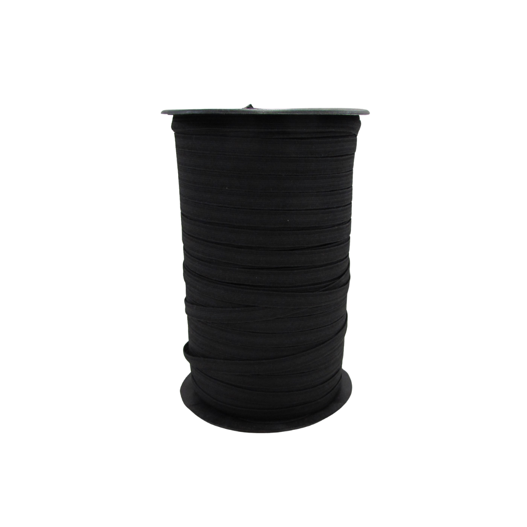 3/8" Black Knitted Elastic - Spool