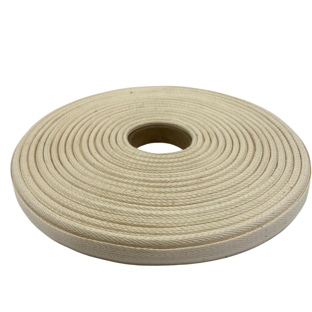 Unbleached Cotton Twill Tape in Rolls
