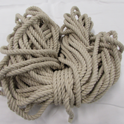 HEMP ROPE plaited round 6mm~ strong and sturdy cord or string, for  decoration