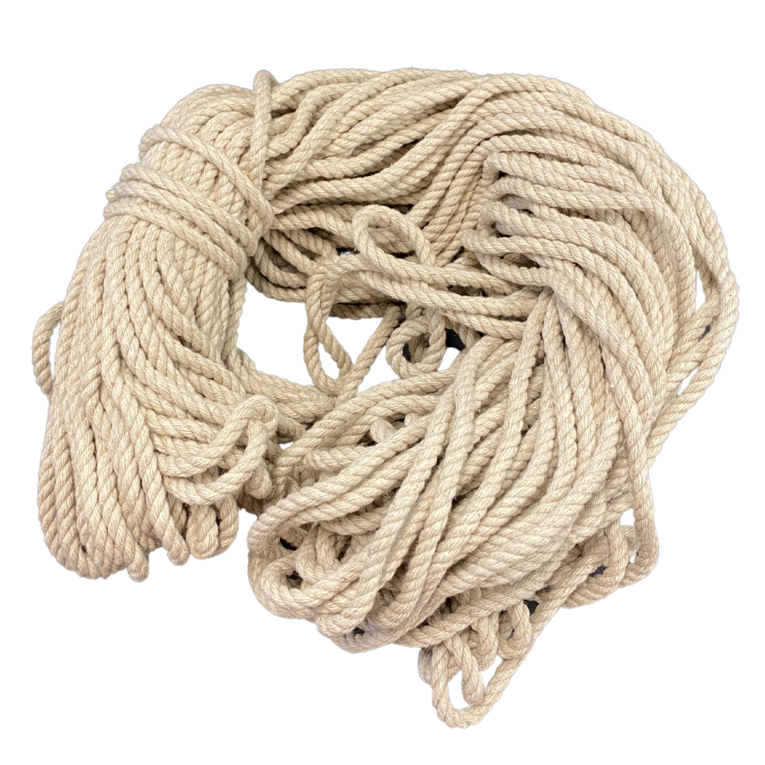 Hemp Rope-4mm-Natural, Sold by the Yard