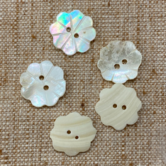 Flower Shell Buttons