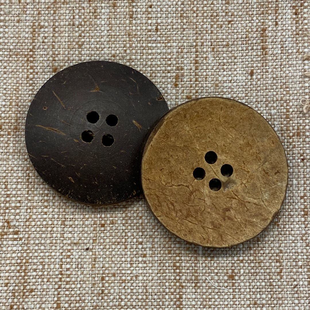Decorative Coco Shell Buttons - Plain