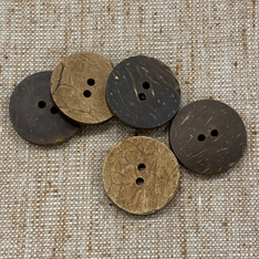 Decorative Coco Shell Buttons - Plain