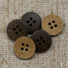 Decorative Coco Shell Buttons - Plain