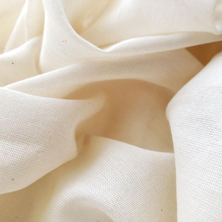 Natural 60 Unbleached Muslin Fabric by the yard