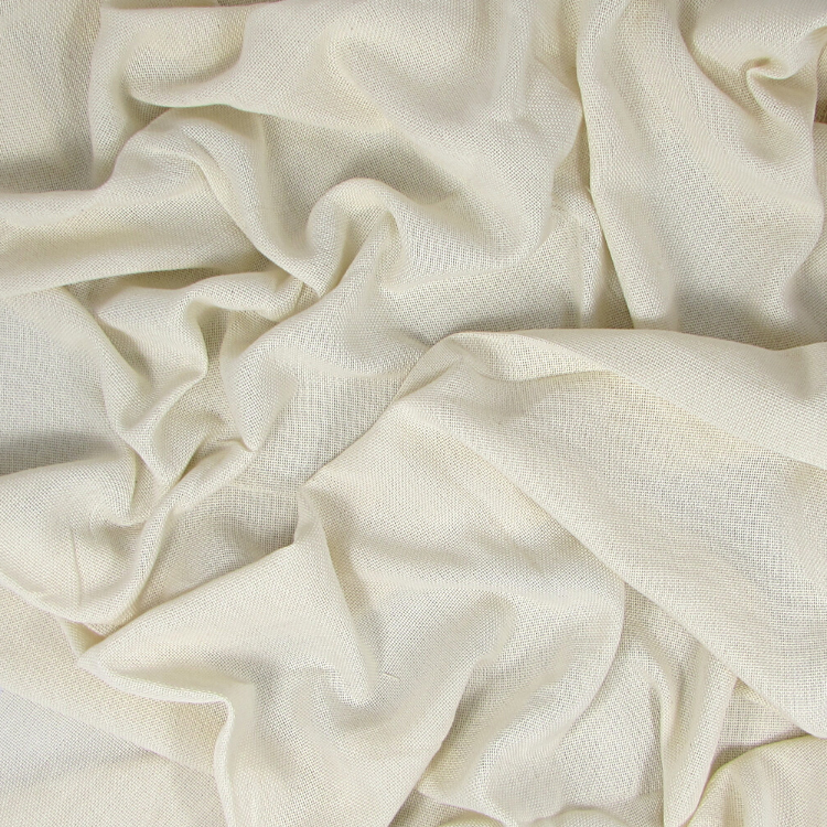 Light Weight 100% Cotton Natural Muslin Fabric - Sold By The Yard - 62  Wide