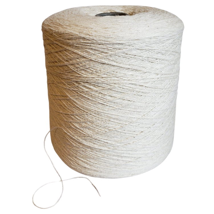 Organic Cotton 20/2 Weaving Yarn-5 Pound Cone-natural , Cotton