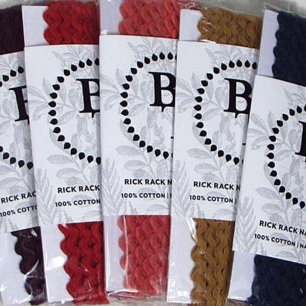 Organic Cotton Rick Rack 4mm & Organic Cotton Plus