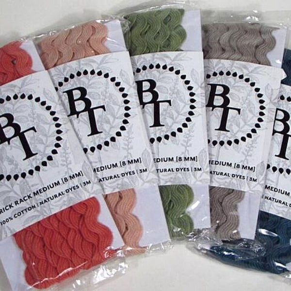 Organic Cotton Rick Rack 8mm & Organic Cotton Plus