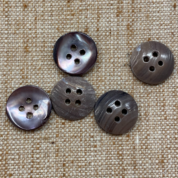 Grey Shell Buttons & Organic Cotton Plus