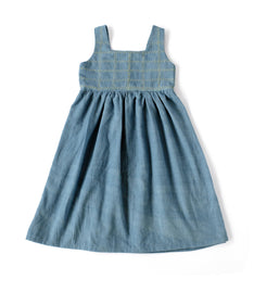 Embroidered Sashiko Bodice Dress Pattern