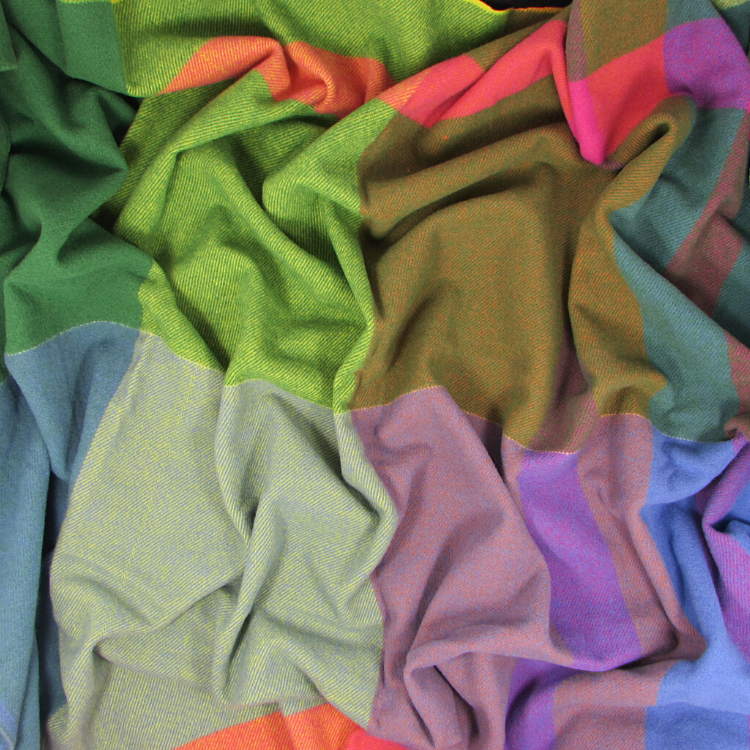 Wool -58"- Blanket, Multicolor