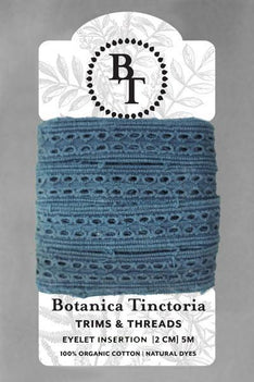 Vegetable Dyed Eyelet Lace-20mm