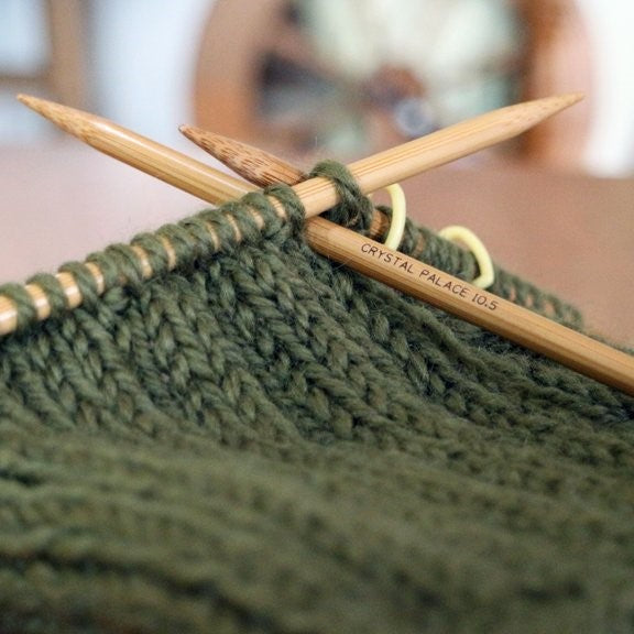 8 Double-point Bamboo Knitting Needles, Size 7