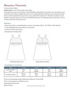 Embroidered Sashiko Bodice Dress Pattern